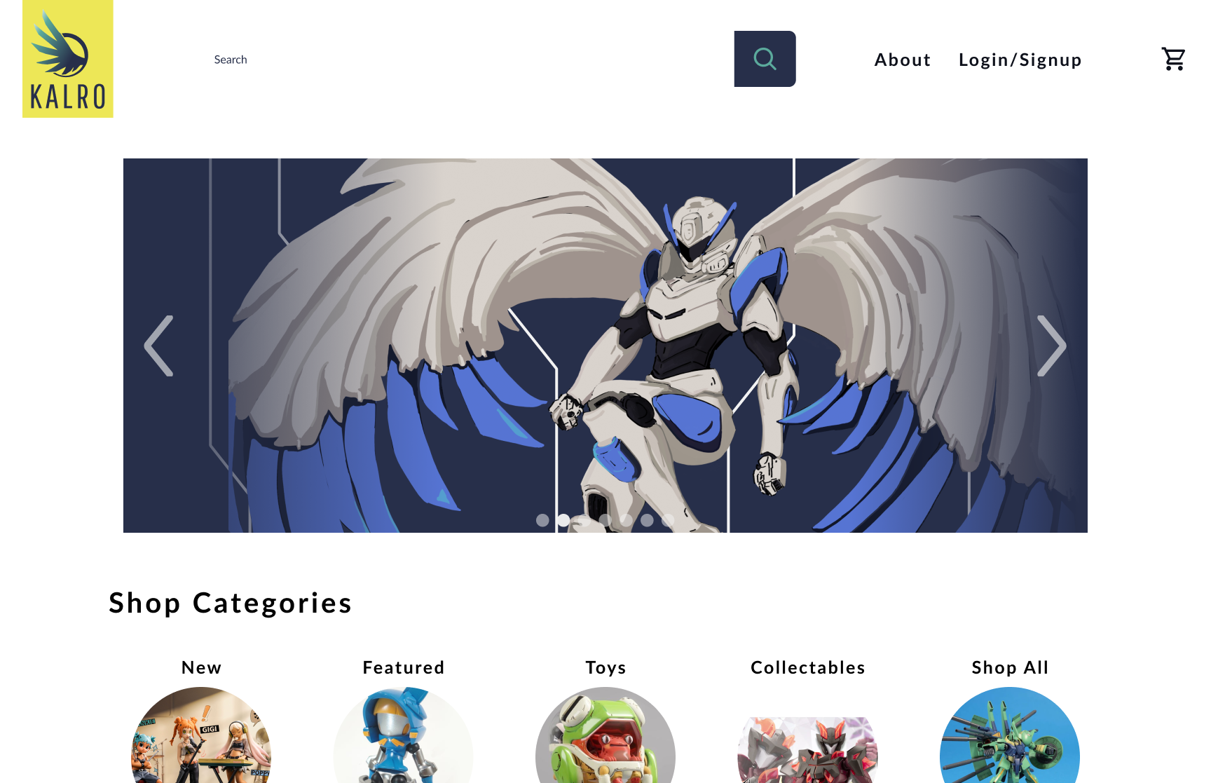 home page mockup