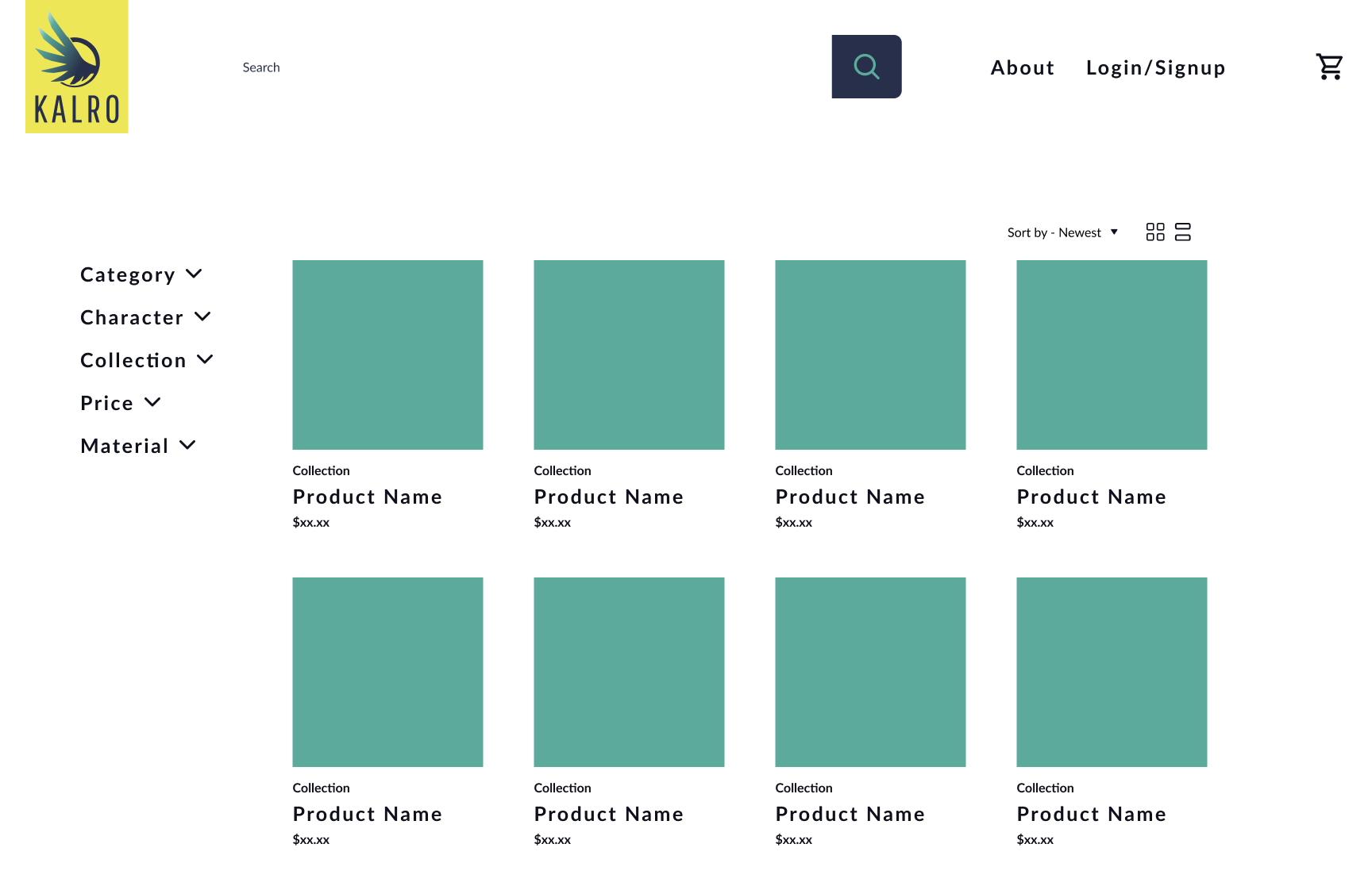 store page mockup